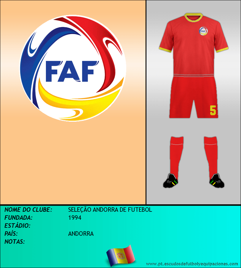 Escudo de SELEÇÃO ANDORRA DE FUTEBOL