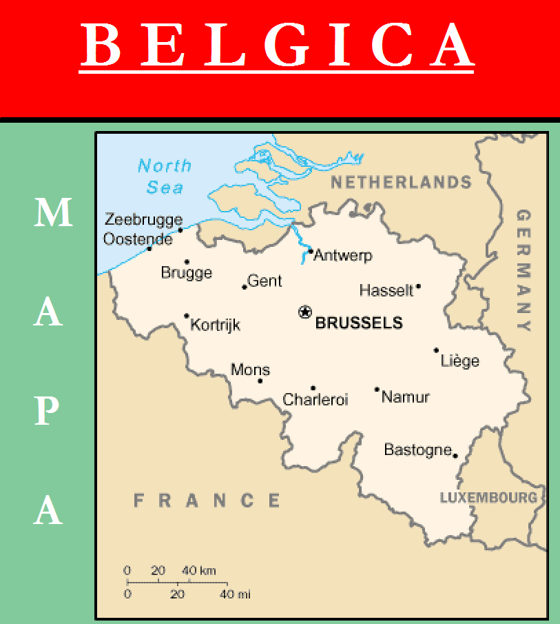 Escudo de MAPA DE BÉLGICA
