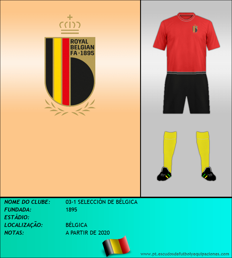 Escudo de 03-1 SELECCIÓN DE BÉLGICA