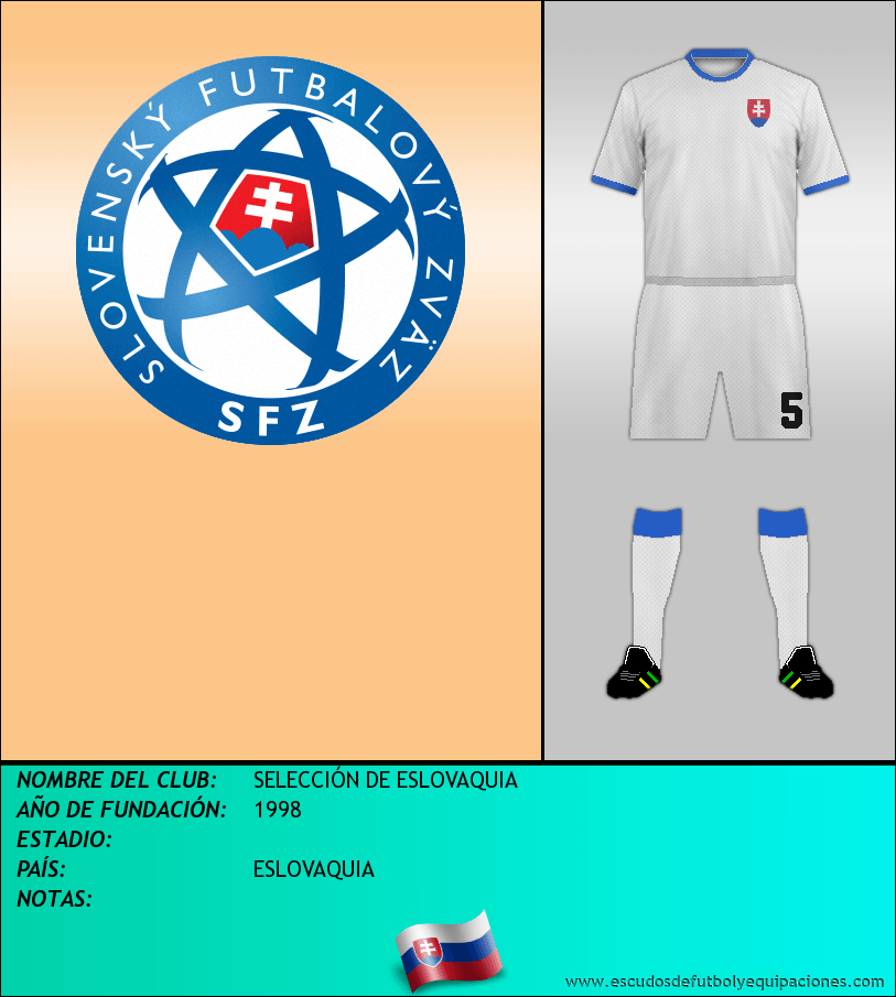 Escudo de SELECCIÓN DE ESLOVAQUIA