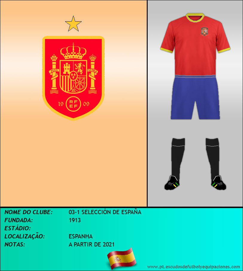 Escudo de 03-1 SELECCIÓN DE ESPAÑA