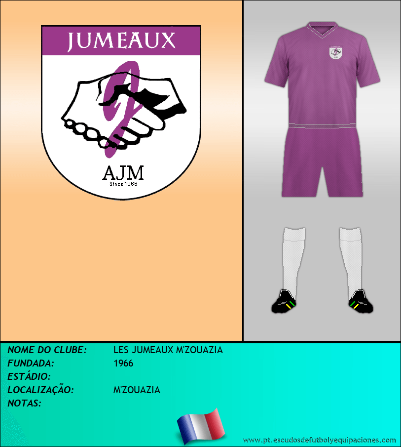 Escudo de LES JUMEAUX M'ZOUAZIA