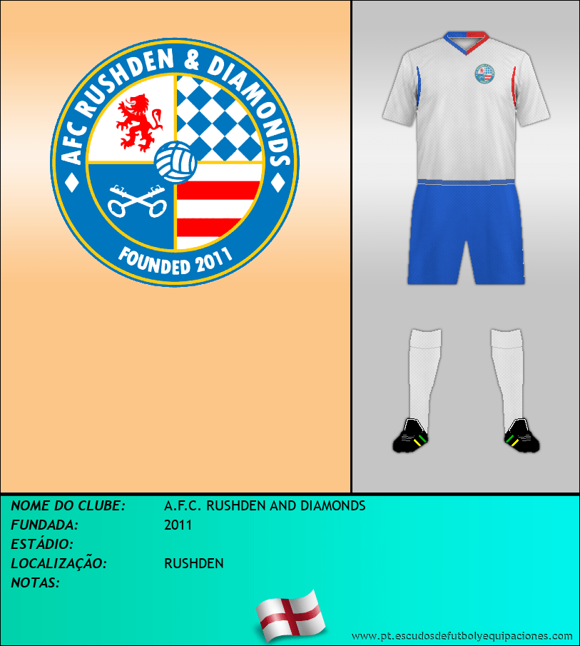 Escudo de A.F.C. RUSHDEN AND DIAMONDS