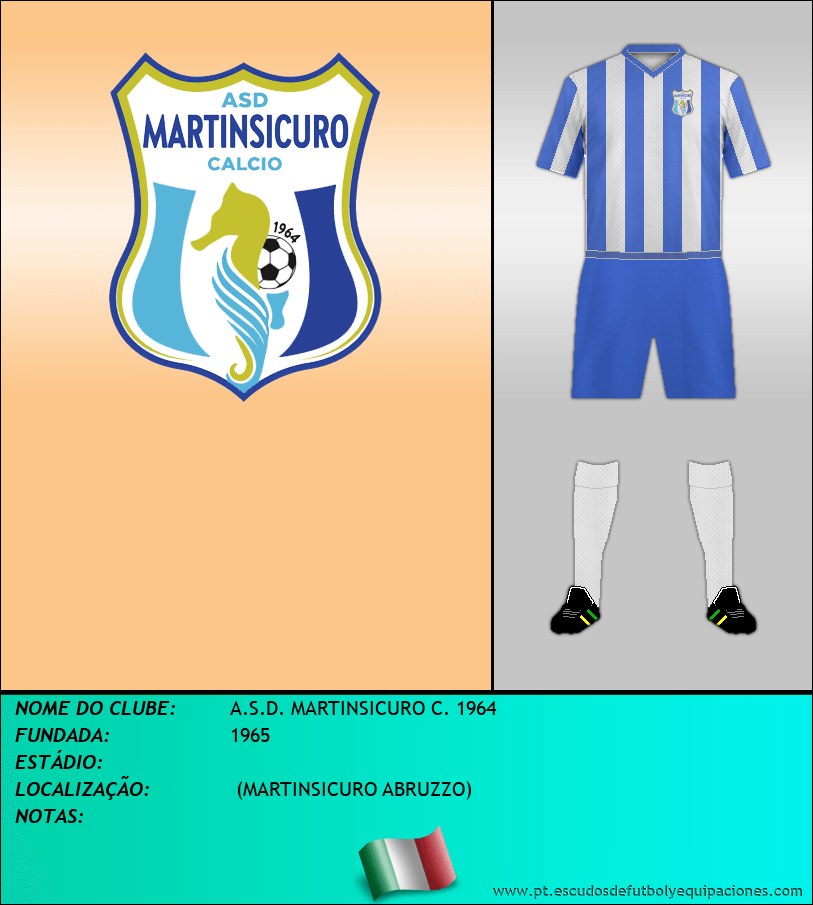 Escudo de A.S.D. MARTINSICURO C. 1964