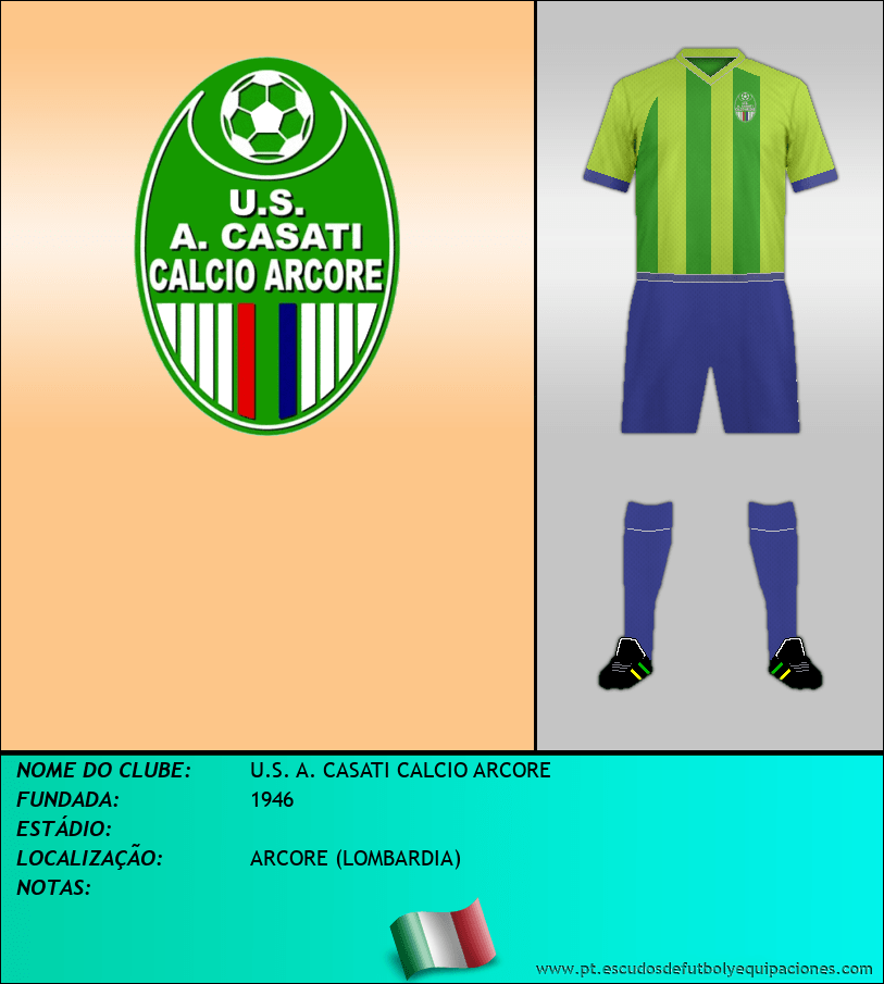 Escudo de U.S. A. CASATI CALCIO ARCORE