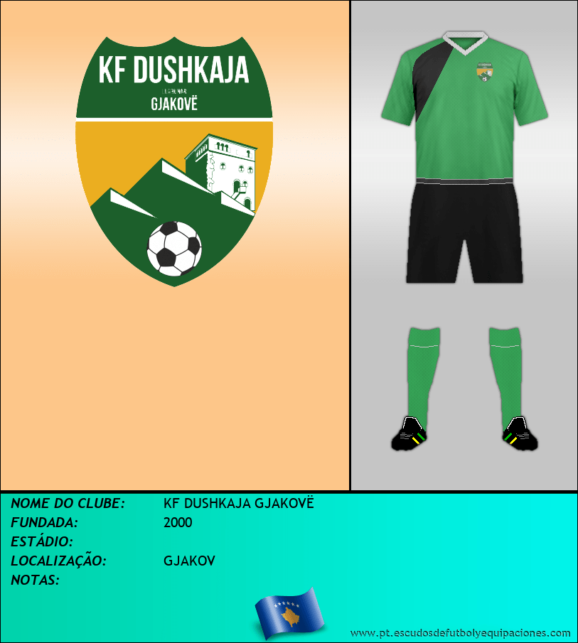 Escudo de KF DUSHKAJA GJAKOVË