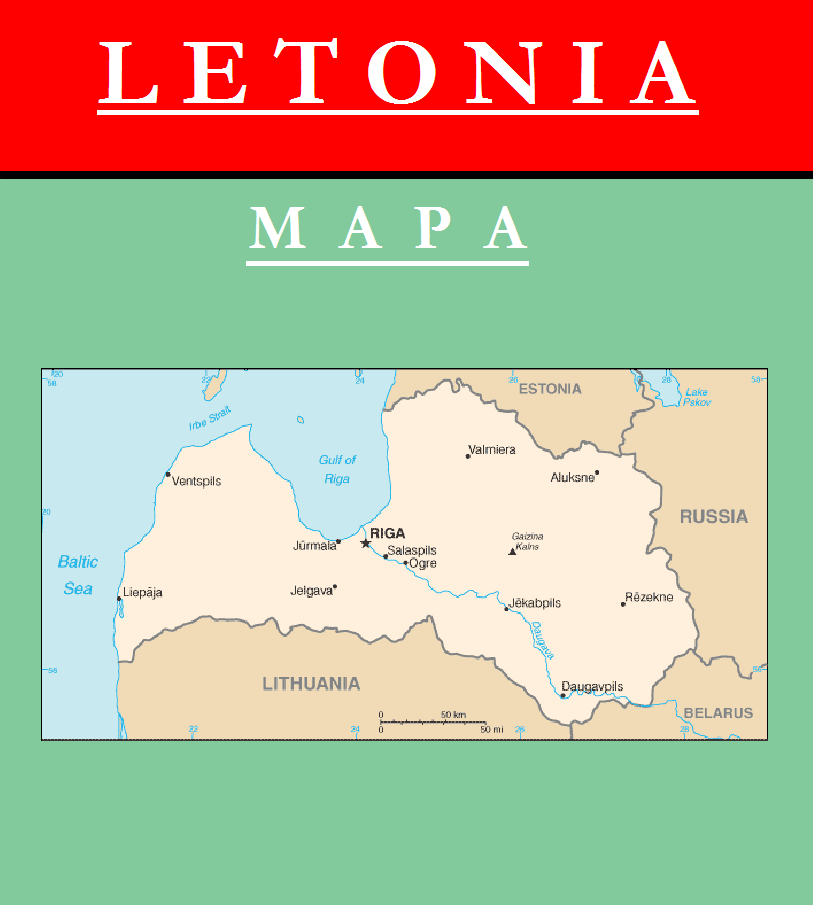 Escudo de MAPA DE LETONIA