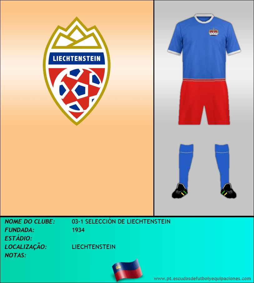 Escudo de 03-1 SELECCIÓN DE LIECHTENSTEIN