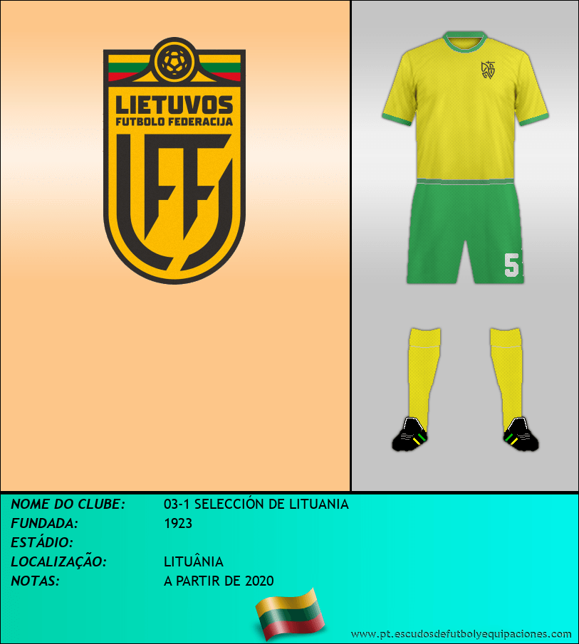Escudo de 03-1 SELECCIÓN DE LITUANIA