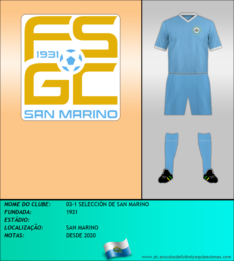 Escudo de 03-1 SELECCIÓN DE SAN MARINO