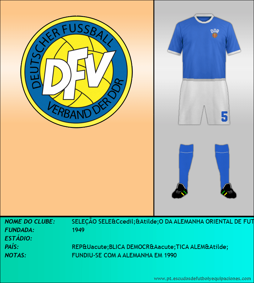Escudo de SELECCIÓN DE ALEMANIA ORIENTAL